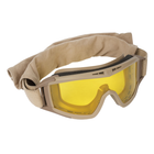 Комплект защитной маски Revision Desert Locust Deluxe Прозрачная, дымчатая, желтая линзами Бежевый 2000000130897 - изображение 3