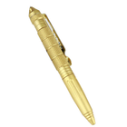 Тактическая ручка Kubotan для самообороны 3в1 Золотистая - изображение 3