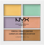 NYX Professional Makeup 3C Palette - Conceal, Correct, Contour 04 Color Correcting Conceal 9g (800897834722) - obraz 1