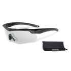 Баллистические, тактические очки ESS Crossbow One с линзой Clear 10% затемнения. Цвет оправы: Черный. - изображение 6