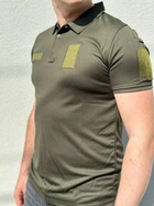 Військова футболка-поло Coolmax Туреччина L олива CNG-03 - зображення 2