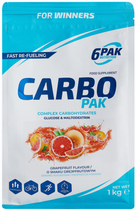 Харчова добавка 6Pak carbo Pak 1000 г Грейпфрут (5902811812689) - зображення 1