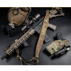 Двоточковий збройовий тактичний ремінь для автомата АК, AR Multicam ремінь для зброї Мультикам WOS789 - зображення 1