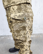 Штани тактичні польові військова форма бавовна 100% камуфляж піксель ЗСУ МM14 60-62, зріст 3/4 - зображення 7