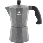 Гейзерна кавоварка 240 мл Vinzer Moka Granito на 6 чашок (50398)