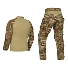 Тактичний костюм Multicam, штурмова військова форма, сорочка з довгим рукавом та штани з наколінниками Мультикам р.XL - зображення 2