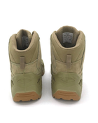 Армейские берцы мужские кожаные ботинки Оливковый 46 размер надежная защита и комфорт для длительного использования качество и прочность - изображение 4