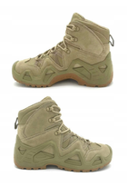 Армейские берцы мужские кожаные ботинки Оливковый 46 размер надежная защита и комфорт для длительного использования качество и прочность - изображение 5