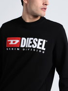 Bluza bez kaptura męska Diesel S-GIRK-N80 A008090IAJH9XX XL (6US) Czarna (8059010335703) - obraz 3