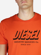 T-shirt męski Diesel T-DIEGOS-A5 A018490GRAM3BI XL (6US) Czerwony (8057718000657) - obraz 3