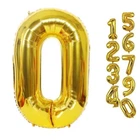 Фольгована Кулька Цифра 0 Золото 100 См