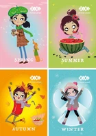 Записная книга блокнот ZiBi KIDS Line GIRL A6 40 л клетка (ZB.12136)