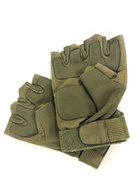 Перчатки тактические военные с открытыми пальцами, безпальные перчатки - изображение 1