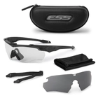 Балістичні, тактичні окуляри ESS Crossblade NARO Unit Issue зі змінними лінзами: Прозора/Smoke Gray. Колір оправ: Чорний. - зображення 3