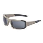 Балістичні, тактичні окуляри ESS CDI MAX із лінзами: Прозора/Smoke Gray. Колір оправ: Terrain Tan. - зображення 1