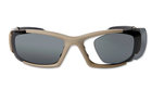 Балістичні, тактичні окуляри ESS CDI із лінзами: Прозора / Smoke Gray. Колір оправ: Terrain Tan. - зображення 5