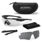Балістичні, тактичні окуляри ESS Crossblade зі змінними лінзами: Прозора/Smoke Gray Колір оправи: Чорний ESS-EE9032-02 - зображення 6