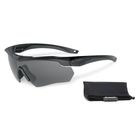Балістичні, тактичні окуляри ESS Crossbow One із лінзою Smoke Gray Колір оправи: Чорний ESS-740-0614 - зображення 5