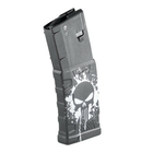 Полімерний магазин MFT на 30 набоїв 5.56x45mm/.223 для AR-15/M4 Extreme Duty Punisher Skull. - зображення 4