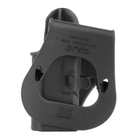 Жесткая полимерная поясная поворотная кобура IMI Defense GK1 для Glock под правую руку. - изображение 2