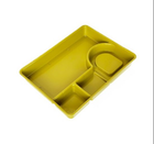 Лоток медицинский пластиковый прямоугольный желтый - изображение 6