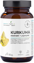 Aura Herbals Kurkuma ekstrakt + piperyna kapsułki 60 szt. (5902479612492)