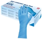 Рукавички латексні Ampri Med Comfort High Risk неопудрені Размер M 50 шт Темно-сині (4044941720562) - зображення 1
