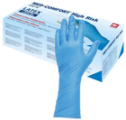 Перчатки латексные Ampri Med Comfort High Risk неопудренные Размер XL 50 шт Темно-синие (404494941720609) - изображение 1