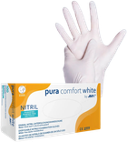 Перчатки нитриловые Ampri Puracomfort White неопудренные Размер S 100 шт Белые (404494941009803) - изображение 1