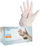 Перчатки латексные Ampri Basic Plus неопудренные Размер S 100 шт Светло-бежевые (4044941003160) - изображение 1