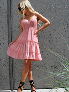 Sukienka letnia damska Merribel Satrian M Różowa (5907621614041) - obraz 3