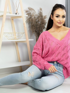 Пуловер жіночий Merribel Gloris L-XL Рожевий (5907621615536) - зображення 5