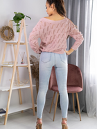 Пуловер жіночий Merribel Gloris L-XL Пудровий (5907621614812) - зображення 4