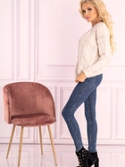 Sweter damski ażurowy Merribel Mozlini One Size Kremowy (5907621608279) - obraz 6