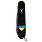 Ніж Victorinox Climber Ukraine Black "Серце жовто-блакитне" (1.3703.3_T1090u) - зображення 4