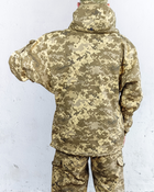 Куртка парка анорак військова форма бавовна 100% камуфляж піксель ЗСУ МM14 44-46, зріст 5/6 - зображення 5