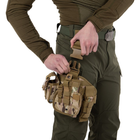 Сумка тактическая на бедро кобура тактическая Zelart Military Rangers 9107 Camouflage Multicam - изображение 4