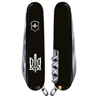 Нож Victorinox Huntsman Ukraine Black "Тризуб ОУН" (1.3713.3_T0300u) - изображение 2