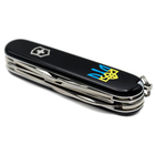 Нож Victorinox Climber Ukraine Black "Тризуб Жовто-Блакитний" (1.3703.3_T0016u) - изображение 5