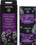 Peeling do twarzy Apivita Express Beauty z borówką Rozjaśnienie 2 szt x 8 ml (5201279072209) - obraz 1