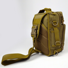 Тактический рюкзак однолямочный Командирский 7 л Coyote - изображение 2