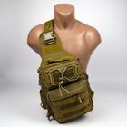 Тактический рюкзак однолямочный Командирский 7 л Coyote - изображение 3