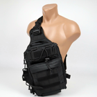 Тактичний рюкзак однолямковий Командирський 7 л Black - зображення 3