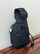 Однолямочный городской рюкзак барсетка сумка слинг SILVER с системой molle на 9 л Black (silver-003-black) - изображение 5