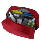 Аптечка сумка органайзер компактна портативна для медикаментів подорожей будинку 19х8х13 см (474868-Prob) Червона - зображення 3
