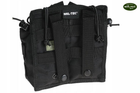 Подвійна сумка для магазинів 7,62 AK M14 MOLLE MIL-TEC BLACK - зображення 3