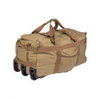 Сумка-рюкзак транспортная на колесах Койот 118л. Mil-Tec 13854005 - изображение 1