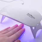 Лампа для манікюру нігтів гель лаку настільна УФ + ЛЕД SUN MINI White 6W