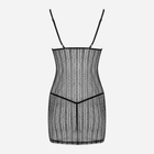 Еротичний комплект (пеньюар + трусики-стринги) LivCo Corsetti Fashion Conchita LC 13383 L/XL Чорний (5907996389100) - зображення 3