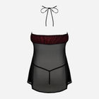 Еротичний комплект (пеньюар + трусики-стринги) LivCo Corsetti Fashion Febrenn LC 2022 S/M Чорний (5907621625092) - зображення 4